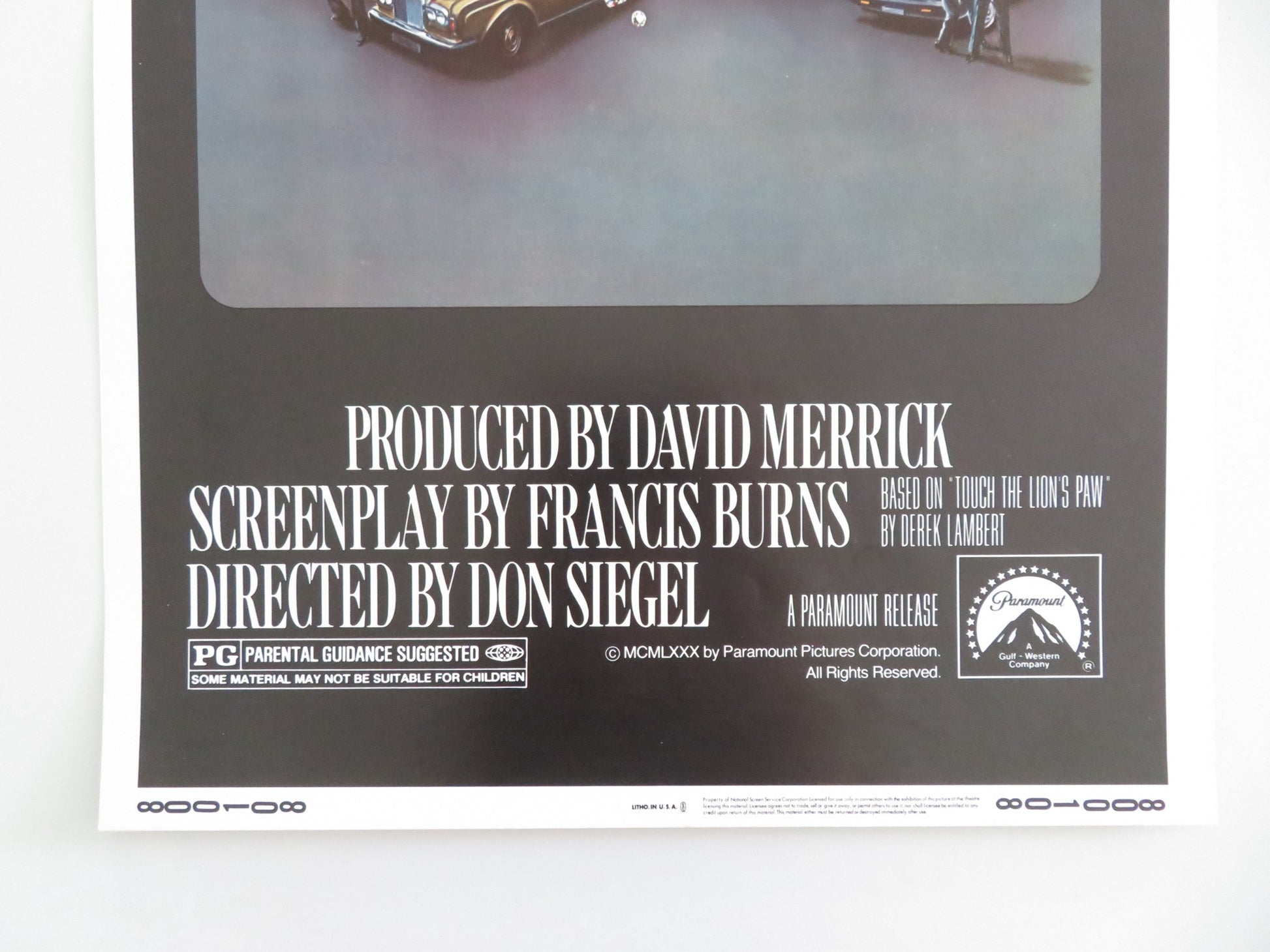 ROUGH CUT US INSERT POSTER BURT REYNOLDS LESLEY-ANNE DOWN 1980 - Rendezvous Cinema