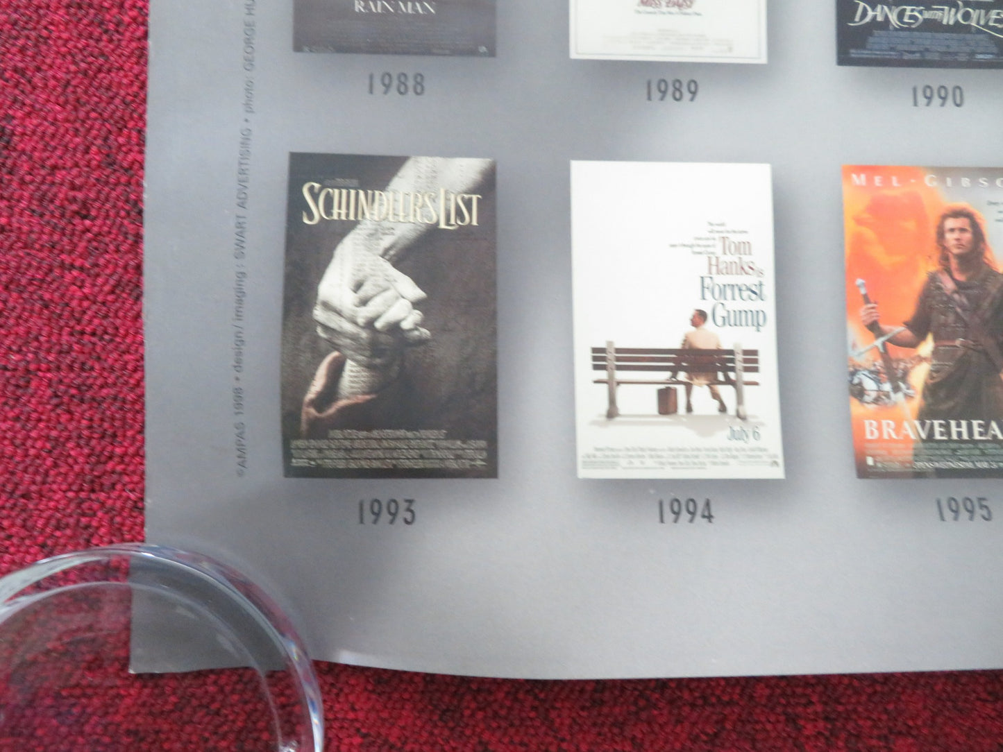 ACADEMY AWARDS 1998 BEST PICTURE US ONE SHEET ROLLED POSTER 1998 - Rendezvous Cinema