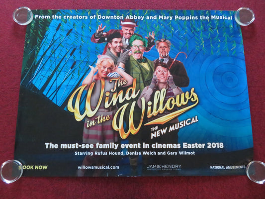 THE WIND IN THE WILLOWS: THE NEW MUSICAL UK QUAD ROLLED POSTER RUFUS HOUND 2018