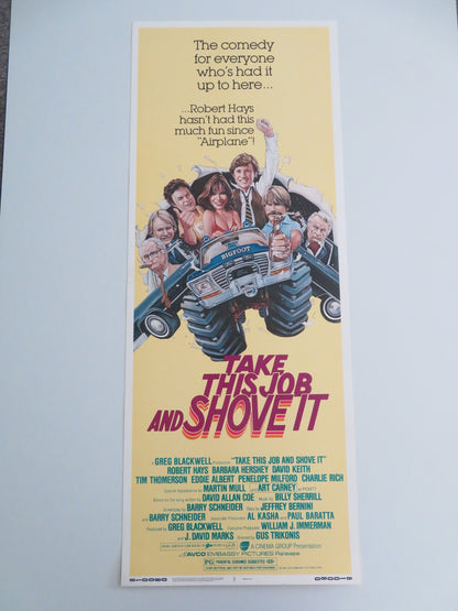 TAKE THIS JOB AND SHOVE IT US INSERT POSTER ROBERT HAYS BARBARA HERSHEY 1981 - Rendezvous Cinema