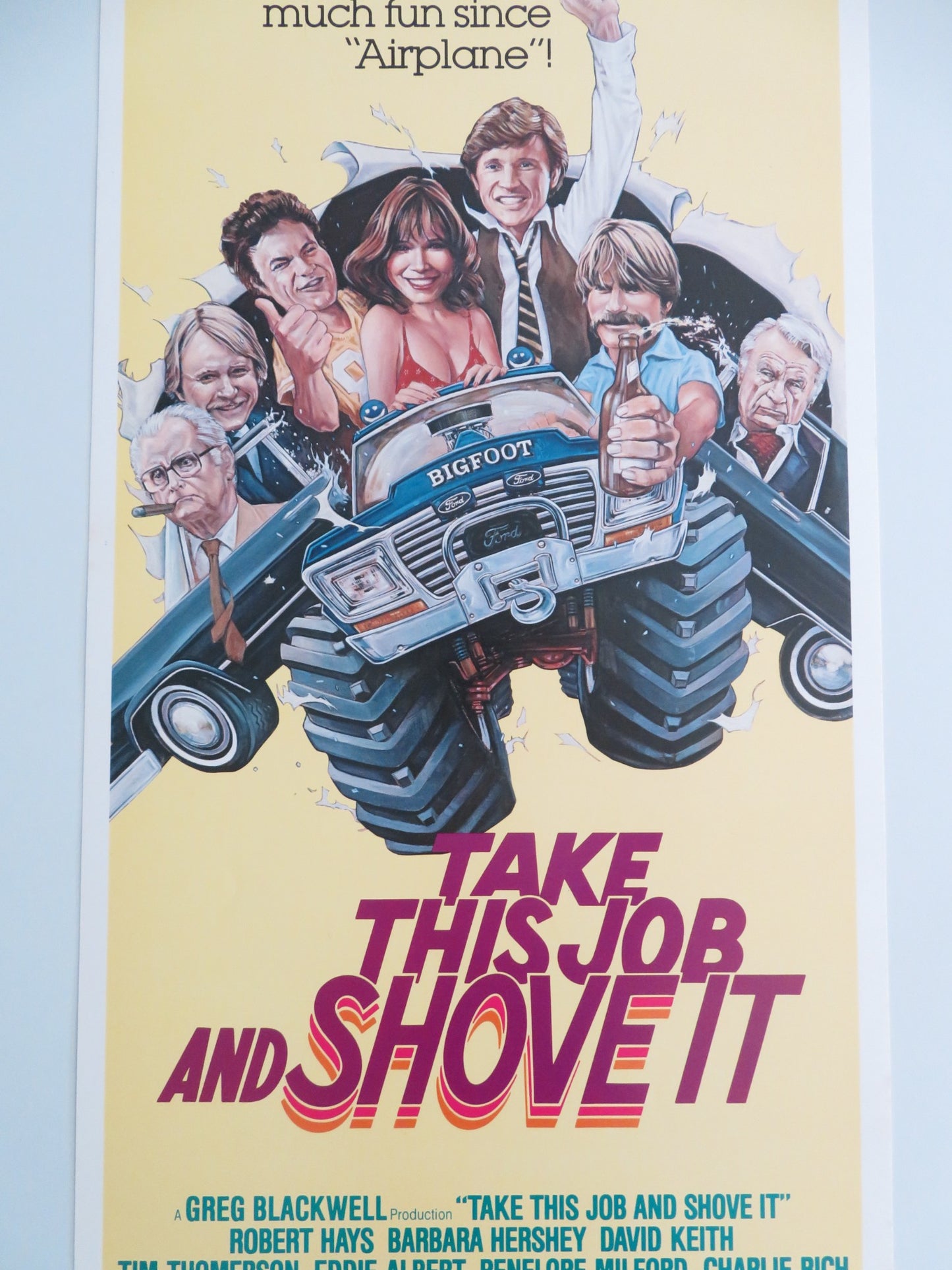 TAKE THIS JOB AND SHOVE IT US INSERT POSTER ROBERT HAYS BARBARA HERSHEY 1981 - Rendezvous Cinema
