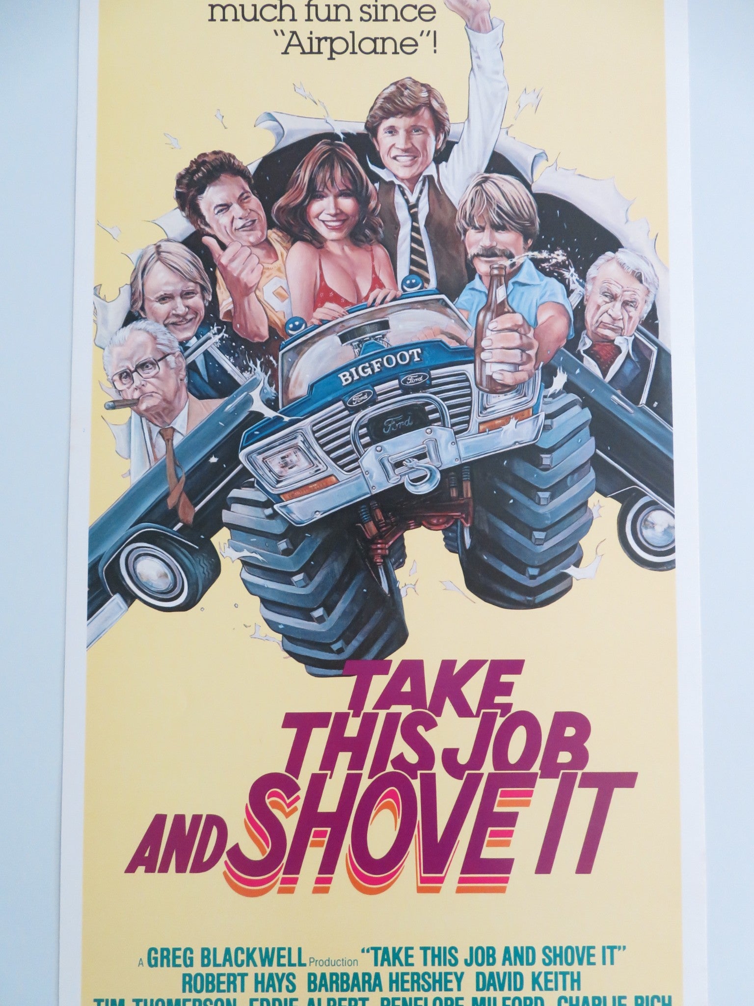 TAKE THIS JOB AND SHOVE IT US INSERT POSTER ROBERT HAYS BARBARA HERSHEY 1981 - Rendezvous Cinema