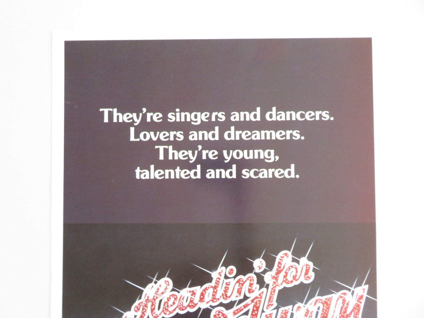 HEADIN' FOR BROADWAY US INSERT POSTER REX SMITH TERRY TREAS 1980 - Rendezvous Cinema