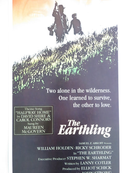 THE EARTHLING US INSERT POSTER WILLIAM HOLDEN RICKY SCHRODER 1980 - Rendezvous Cinema