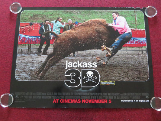 JACKASS 3D UK QUAD ROLLED POSTER JOHNNY KNOXVILLE BAM MARGERA 2010