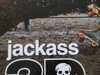 JACKASS 3D UK QUAD ROLLED POSTER JOHNNY KNOXVILLE BAM MARGERA 2010