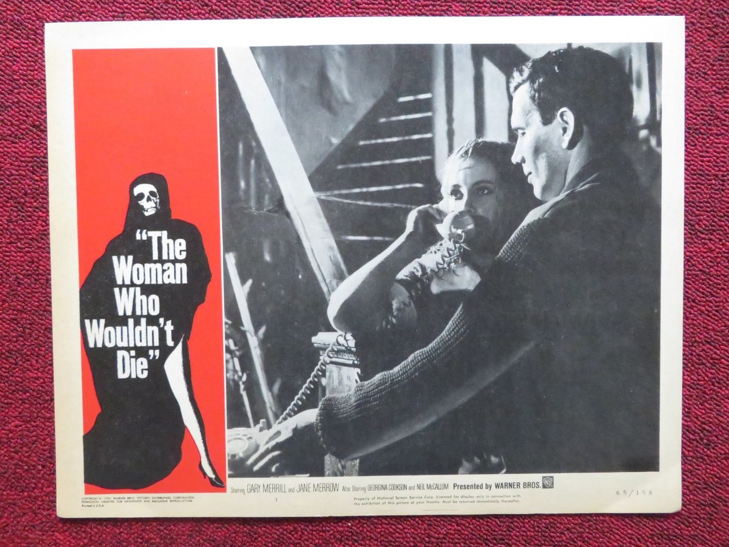 THE WOMAN WHO WOULDN'T DIE US LOBBY CARD FULL SET GARY MERRILL JANE MERROW 1965 - Rendezvous Cinema