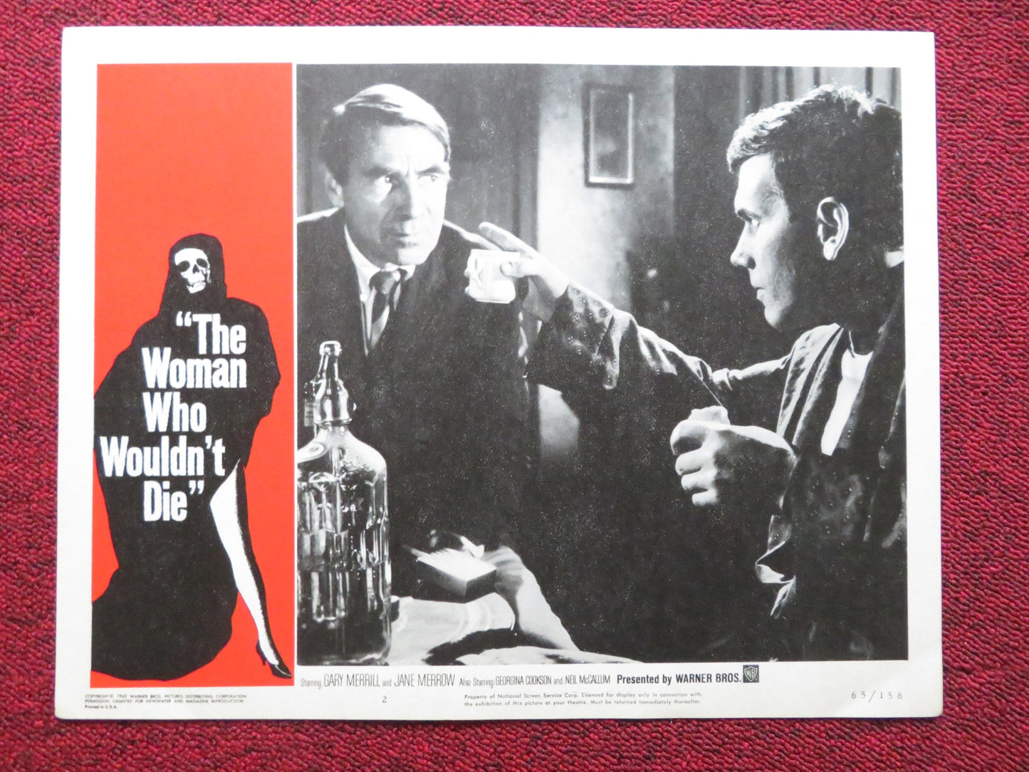 THE WOMAN WHO WOULDN'T DIE US LOBBY CARD FULL SET GARY MERRILL JANE MERROW 1965 - Rendezvous Cinema