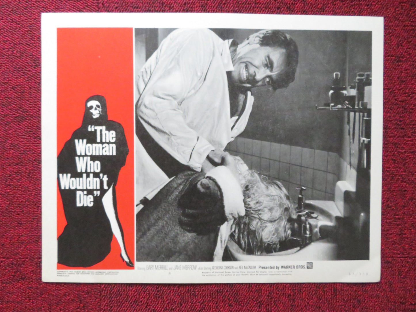 THE WOMAN WHO WOULDN'T DIE US LOBBY CARD FULL SET GARY MERRILL JANE MERROW 1965