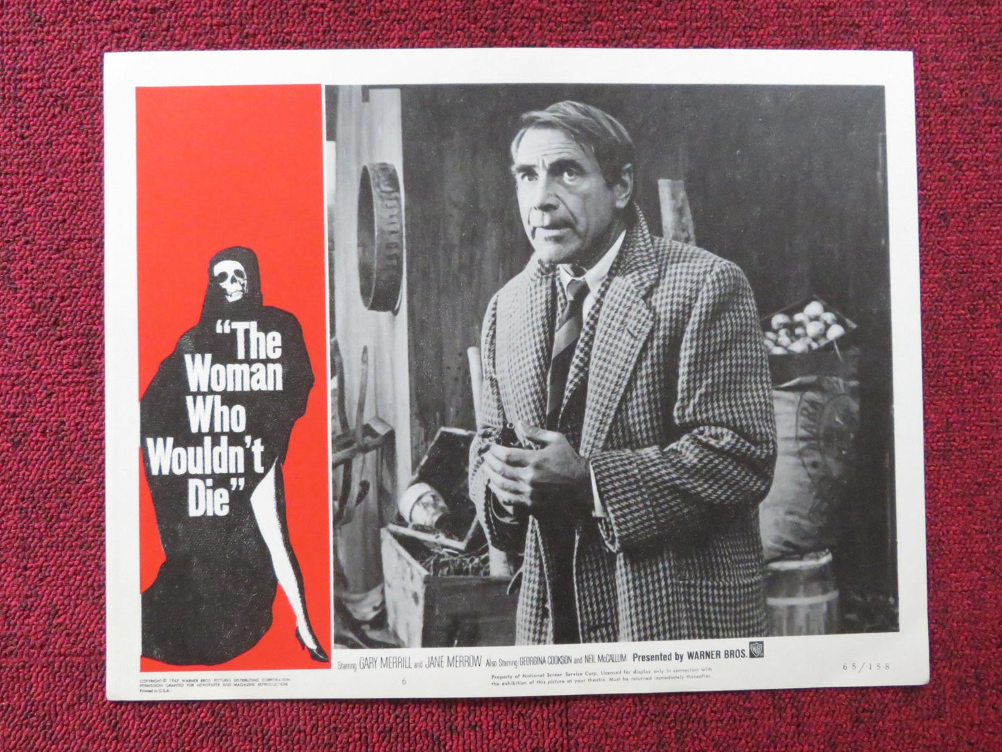 THE WOMAN WHO WOULDN'T DIE US LOBBY CARD FULL SET GARY MERRILL JANE MERROW 1965
