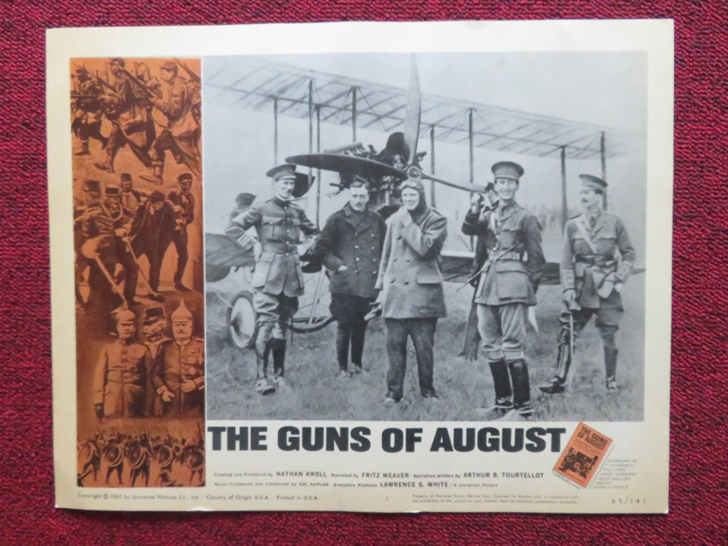 THE GUNS OF AUGUST US LOBBY CARD FULL SET FRITZ WEAVER WINSTON CHURCHILL 1965 - Rendezvous Cinema
