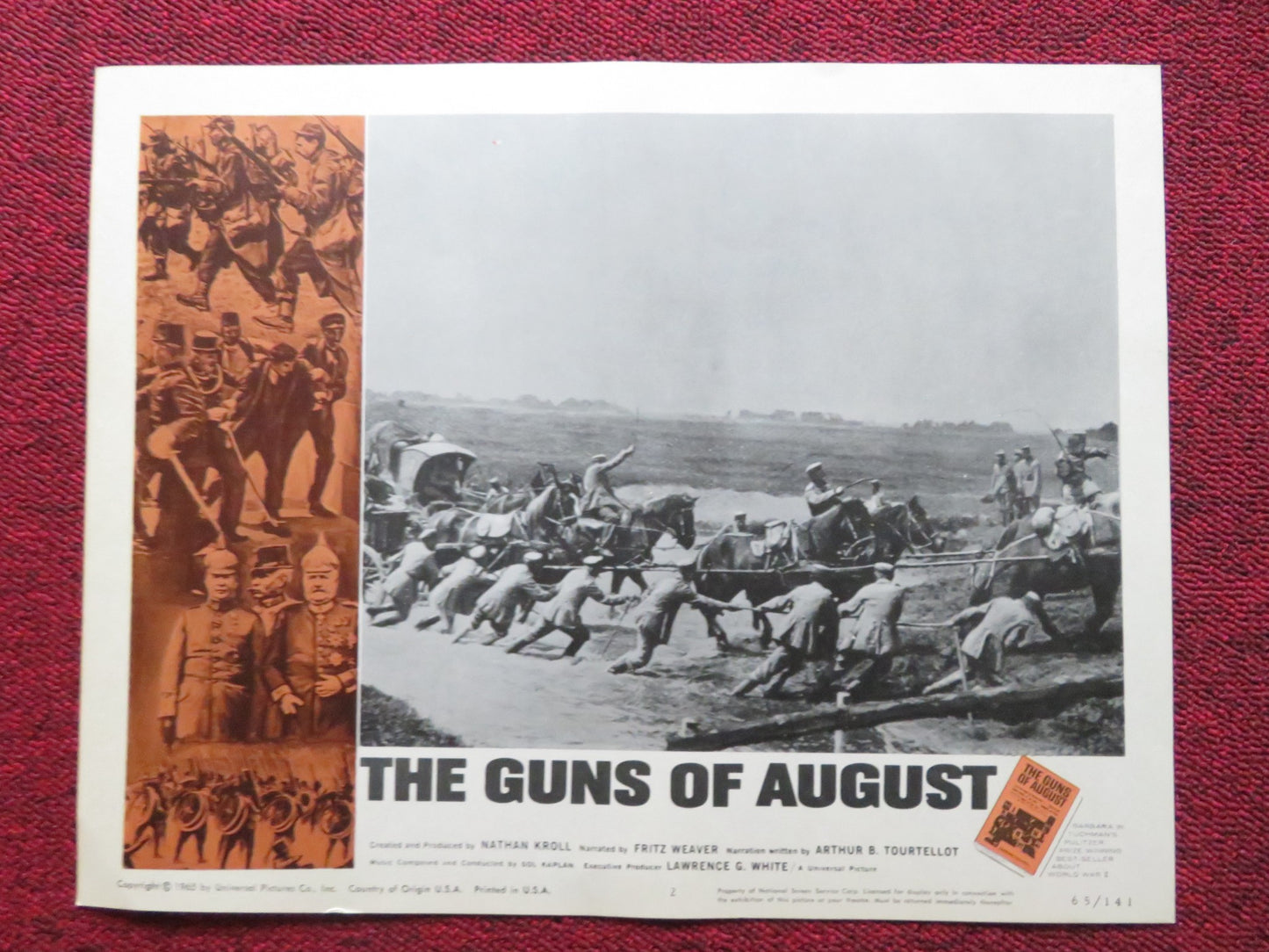 THE GUNS OF AUGUST US LOBBY CARD FULL SET FRITZ WEAVER WINSTON CHURCHILL 1965 - Rendezvous Cinema