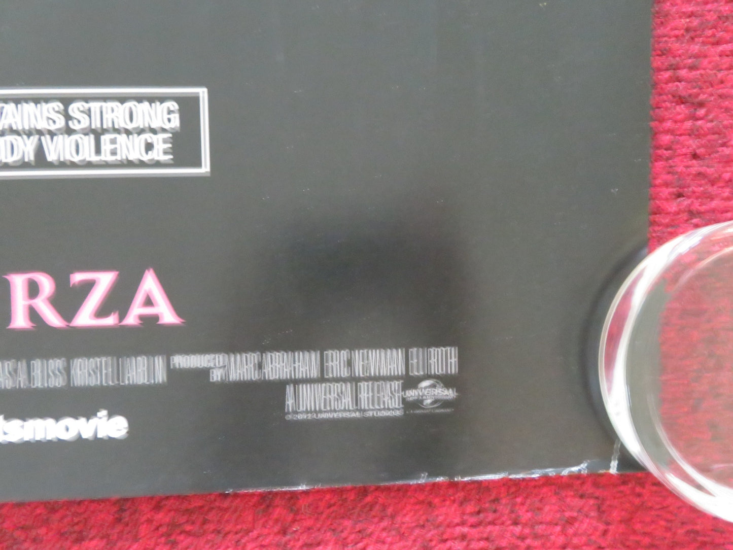 THE MAN WITH THE IRON FISTS UK QUAD ROLLED POSTER LUCY LIU RZA R. CROWE 2012