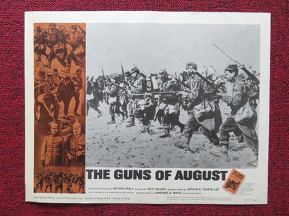 THE GUNS OF AUGUST US LOBBY CARD FULL SET FRITZ WEAVER WINSTON CHURCHILL 1965 - Rendezvous Cinema