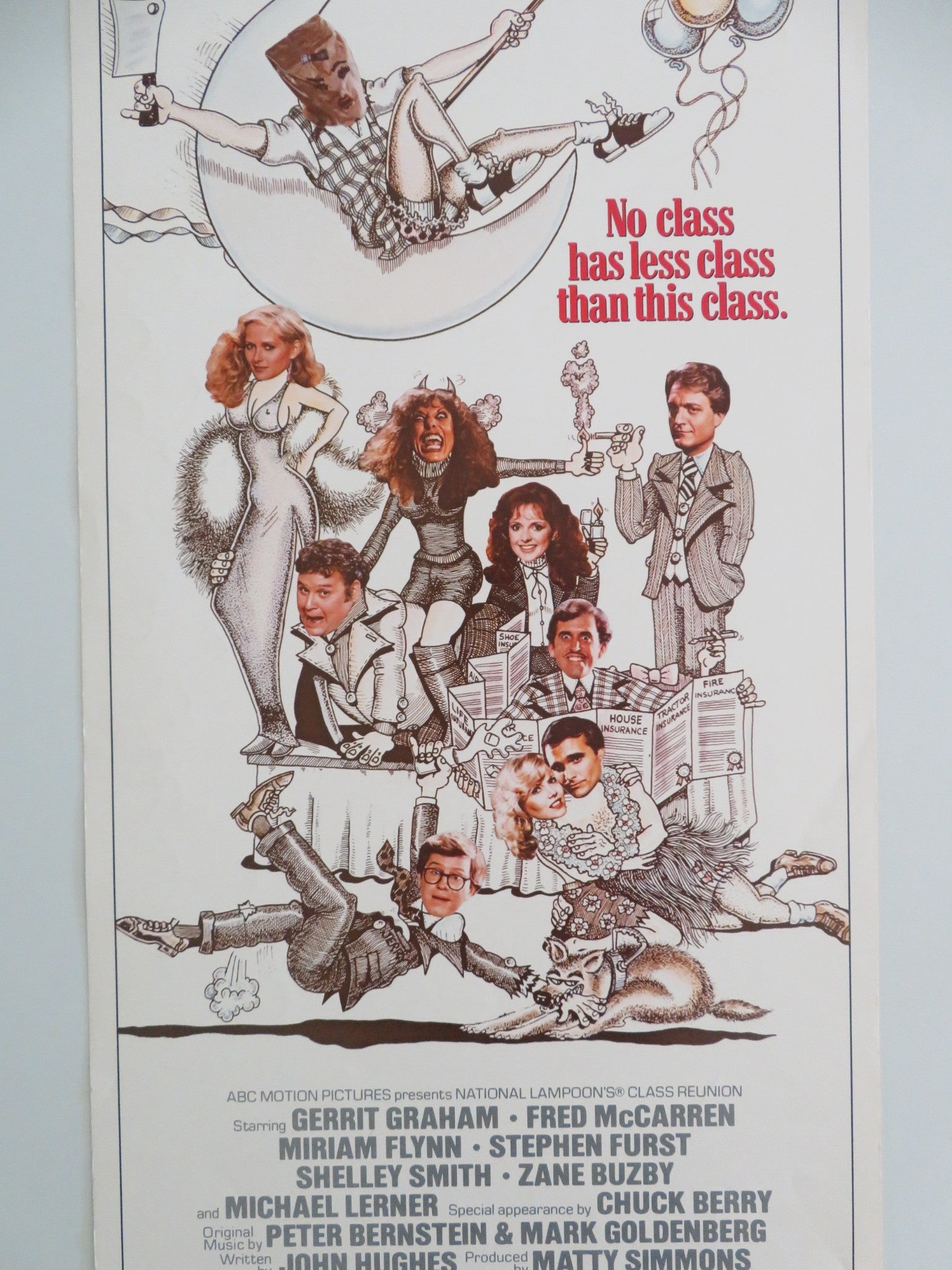 NATIONAL LAMPOON'S CLASS REUNION US INSERT POSTER GERRIT GRAHAM F. MCCARREN 1982 - Rendezvous Cinema