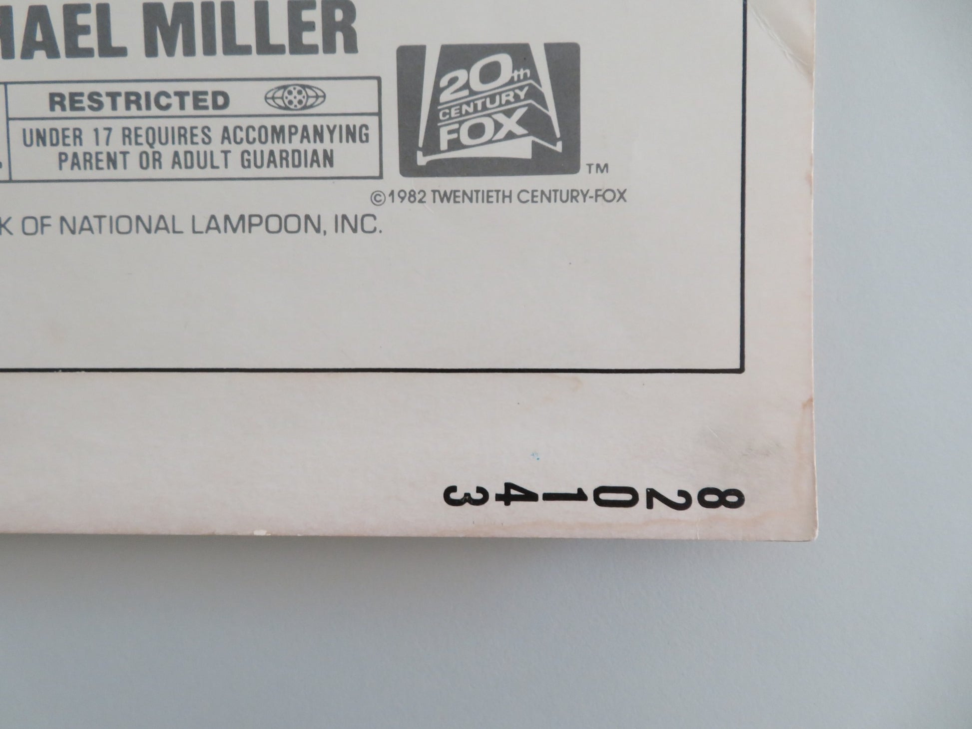 NATIONAL LAMPOON'S CLASS REUNION US INSERT POSTER GERRIT GRAHAM F. MCCARREN 1982 - Rendezvous Cinema