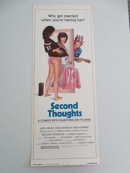 SECOND THOUGHTS US INSERT POSTER LUCIE ARNAZ CRAIG WASSON 1982 - Rendezvous Cinema