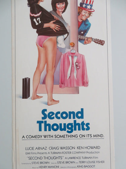 SECOND THOUGHTS US INSERT POSTER LUCIE ARNAZ CRAIG WASSON 1982 - Rendezvous Cinema