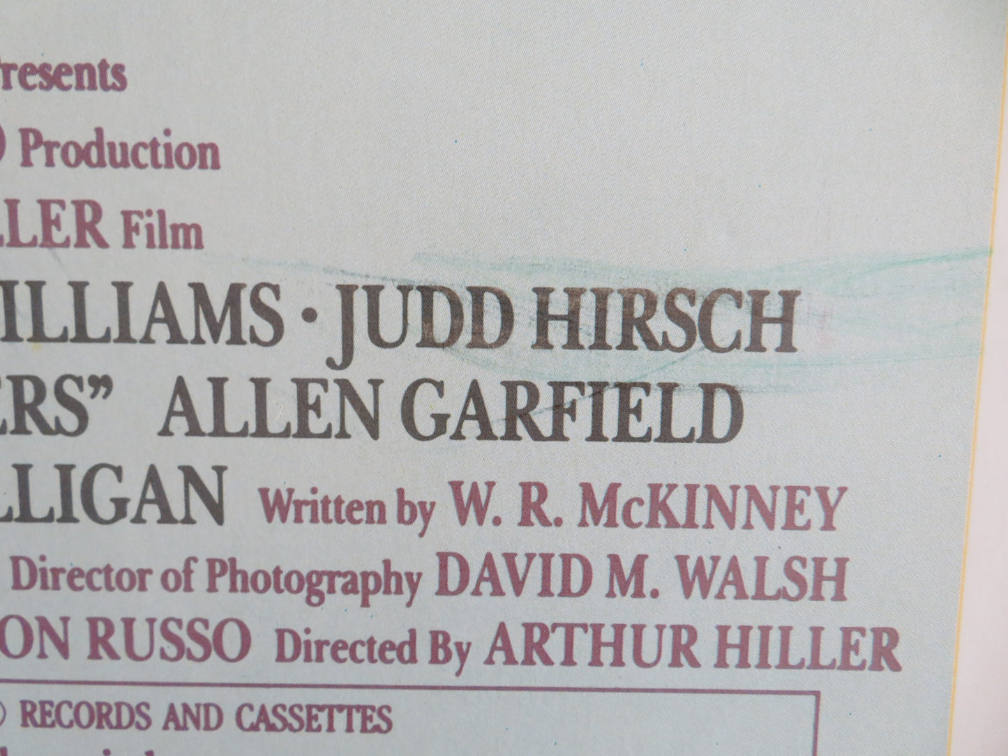 TEACHERS US INSERT POSTER NICK NOLTE JOBETH WILLIAMS 1984 - Rendezvous Cinema