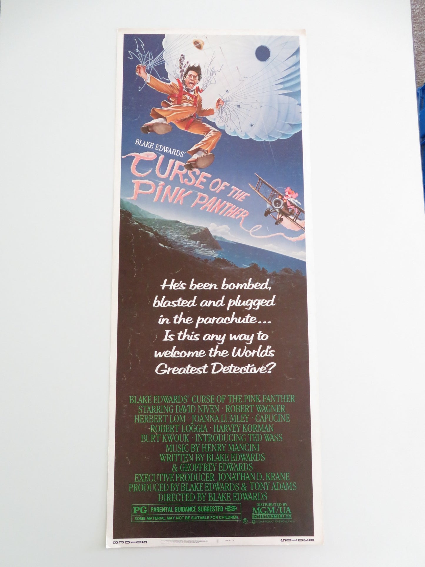 CURSE OF THE PINK PANTHER US INSERT POSTER DAVID NIVEN ROBERT WAGNER 1983 - Rendezvous Cinema