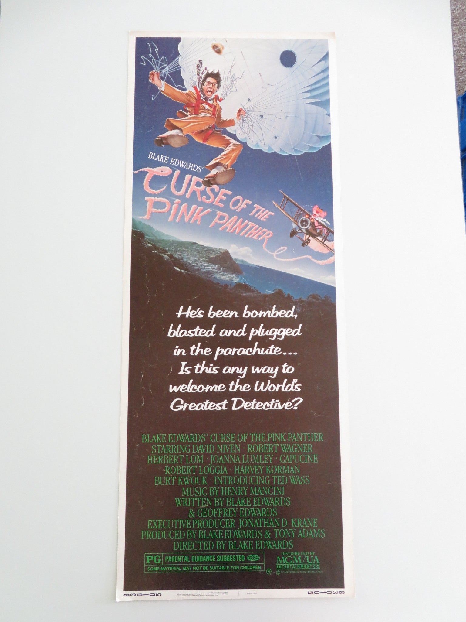 CURSE OF THE PINK PANTHER US INSERT POSTER DAVID NIVEN ROBERT WAGNER 1983 - Rendezvous Cinema