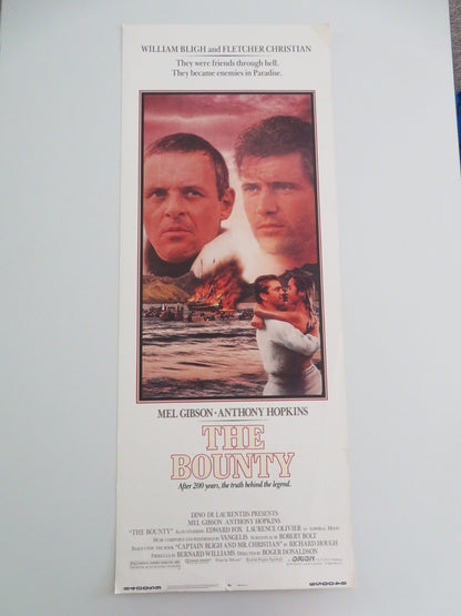 THE BOUNTY US INSERT POSTER MEL GIBSON ANTHONY HOPKINS 1984 - Rendezvous Cinema
