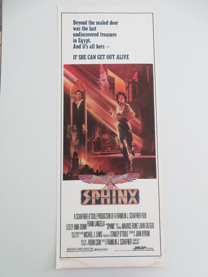 SPHINX US INSERT POSTER FRANK LANGELLA LESLEY ANNE-DOWN 1981 - Rendezvous Cinema