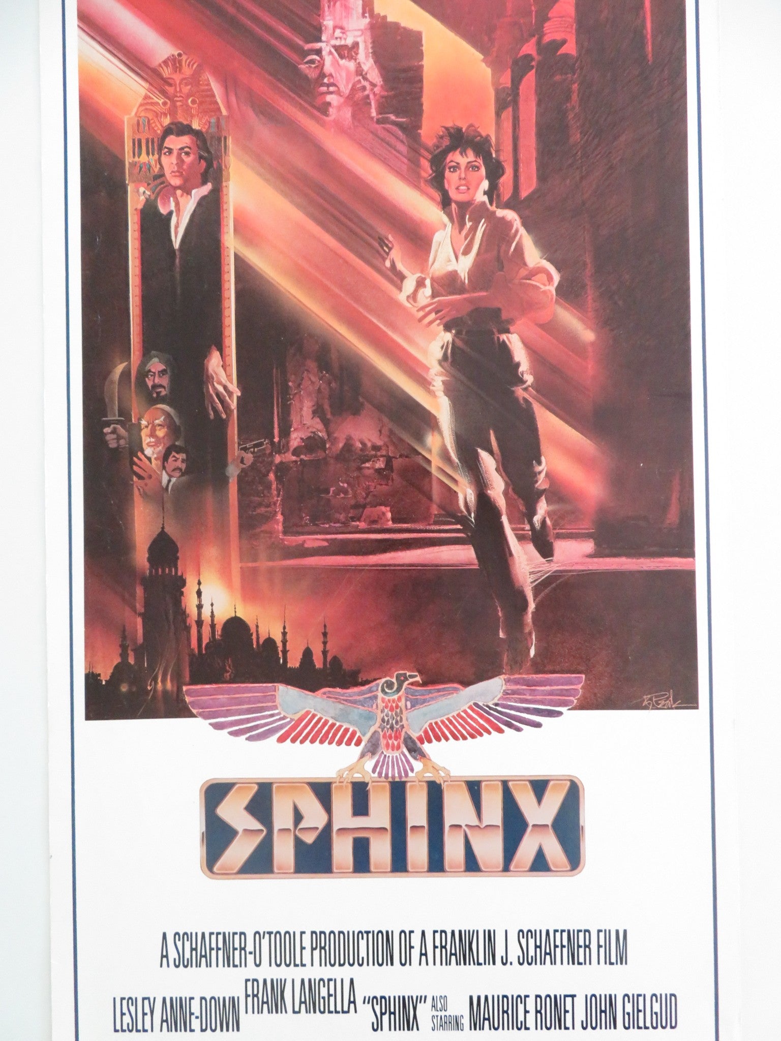 SPHINX US INSERT POSTER FRANK LANGELLA LESLEY ANNE-DOWN 1981 - Rendezvous Cinema