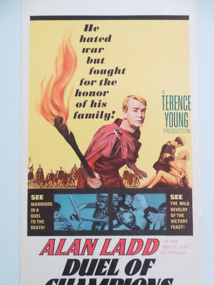 DUEL OF CHAMPIONS US INSERT POSTER ALAN LADD FRANCA BETTOIA 1964 - Rendezvous Cinema
