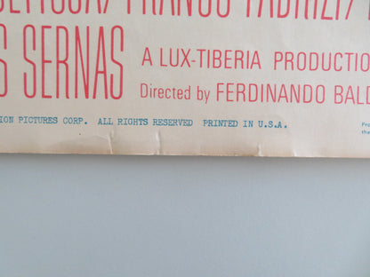 DUEL OF CHAMPIONS US INSERT POSTER ALAN LADD FRANCA BETTOIA 1964 - Rendezvous Cinema