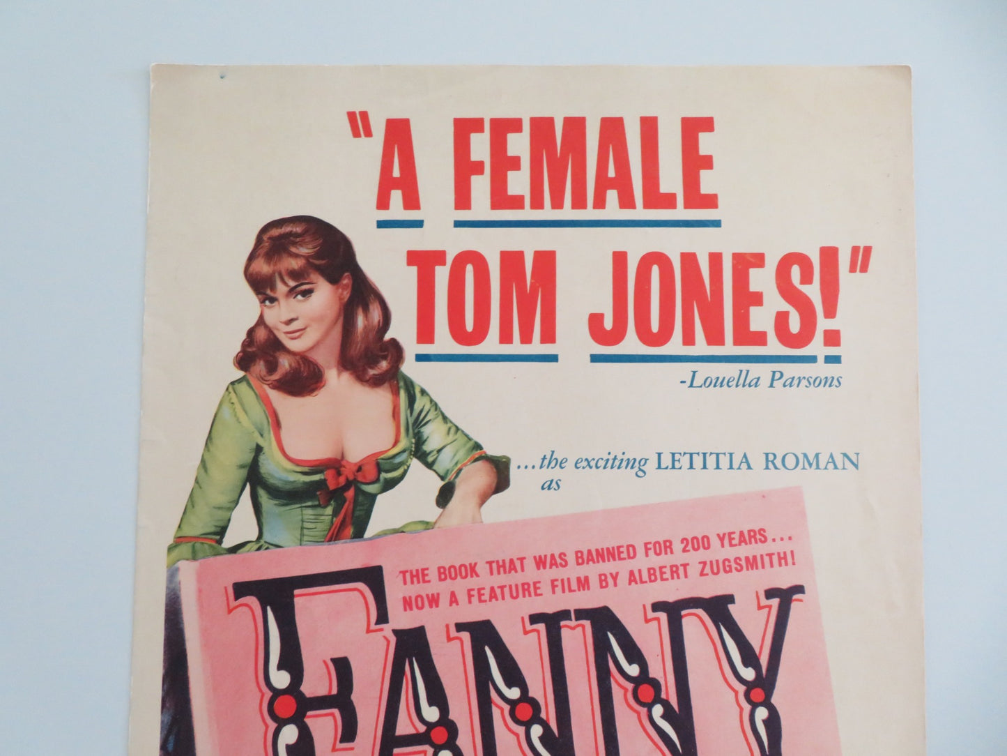FANNY HILL US INSERT POSTER MIRIAM HOPKINS WALTER GILLER 1965 - Rendezvous Cinema