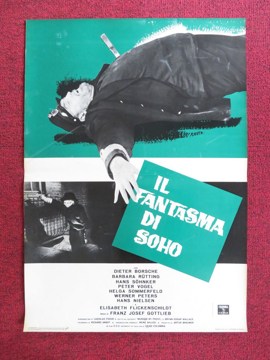 THE PHANTOM OF SOHO - B ITALIAN FOTOBUSTA POSTER DIETER BORSCHE B. RUTTING 1964