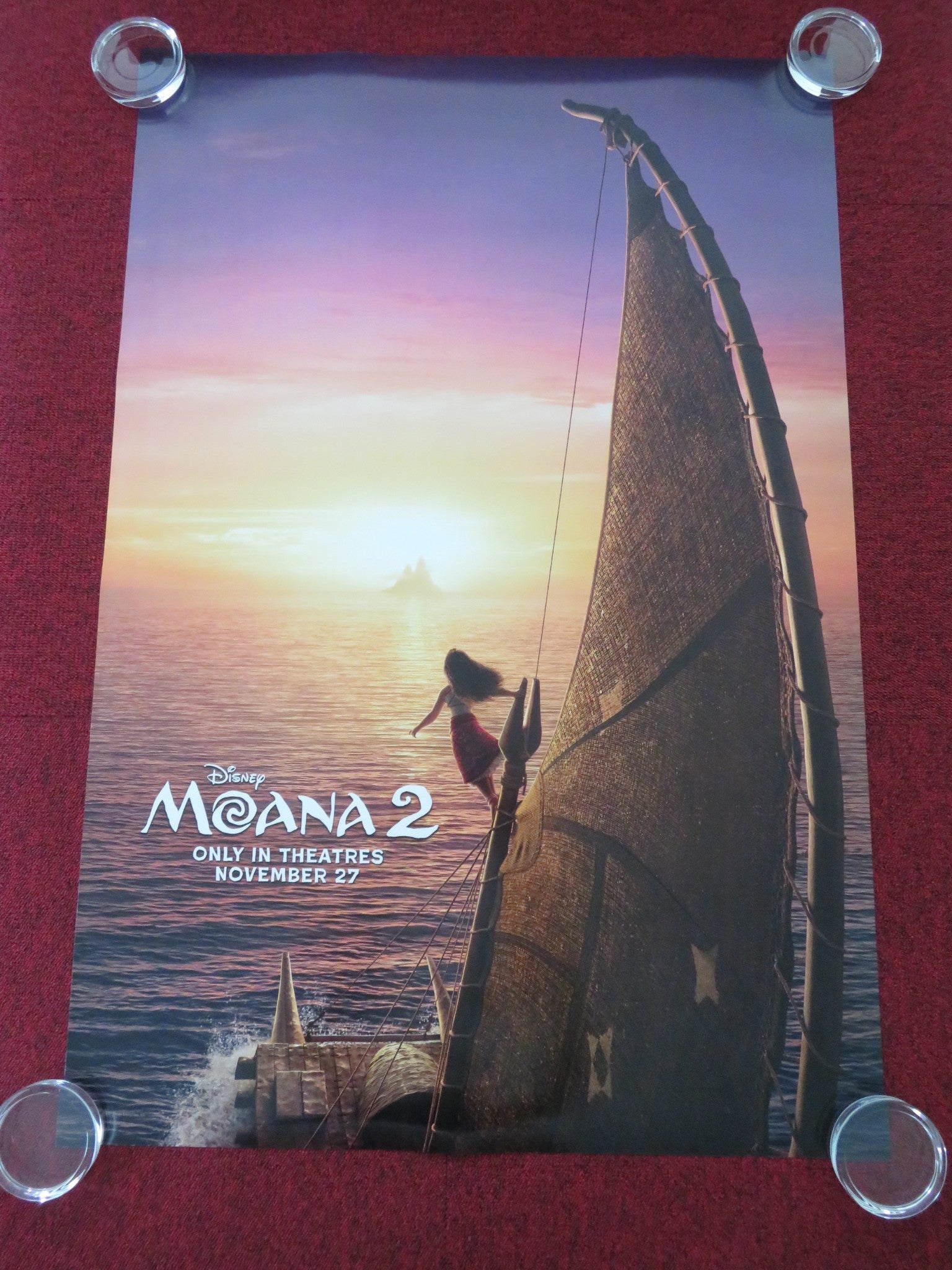 MOANA 2 - B ONE SHEET ROLLED POSTER AULI'L CRAVALHO DWAYNE JOHNSON 2024 - Rendezvous Cinema