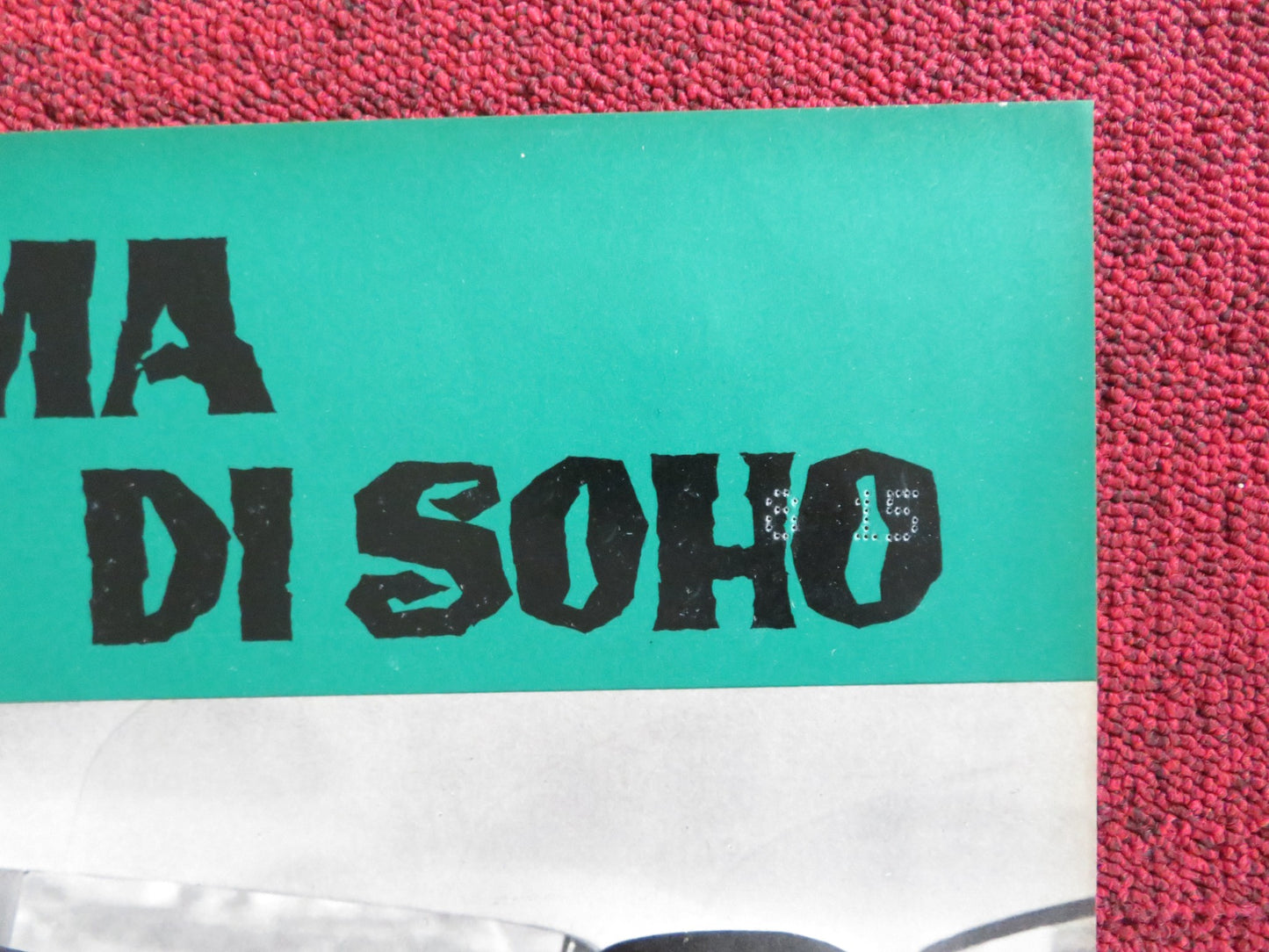 THE PHANTOM OF SOHO - E ITALIAN FOTOBUSTA POSTER DIETER BORSCHE B. RUTTING 1964