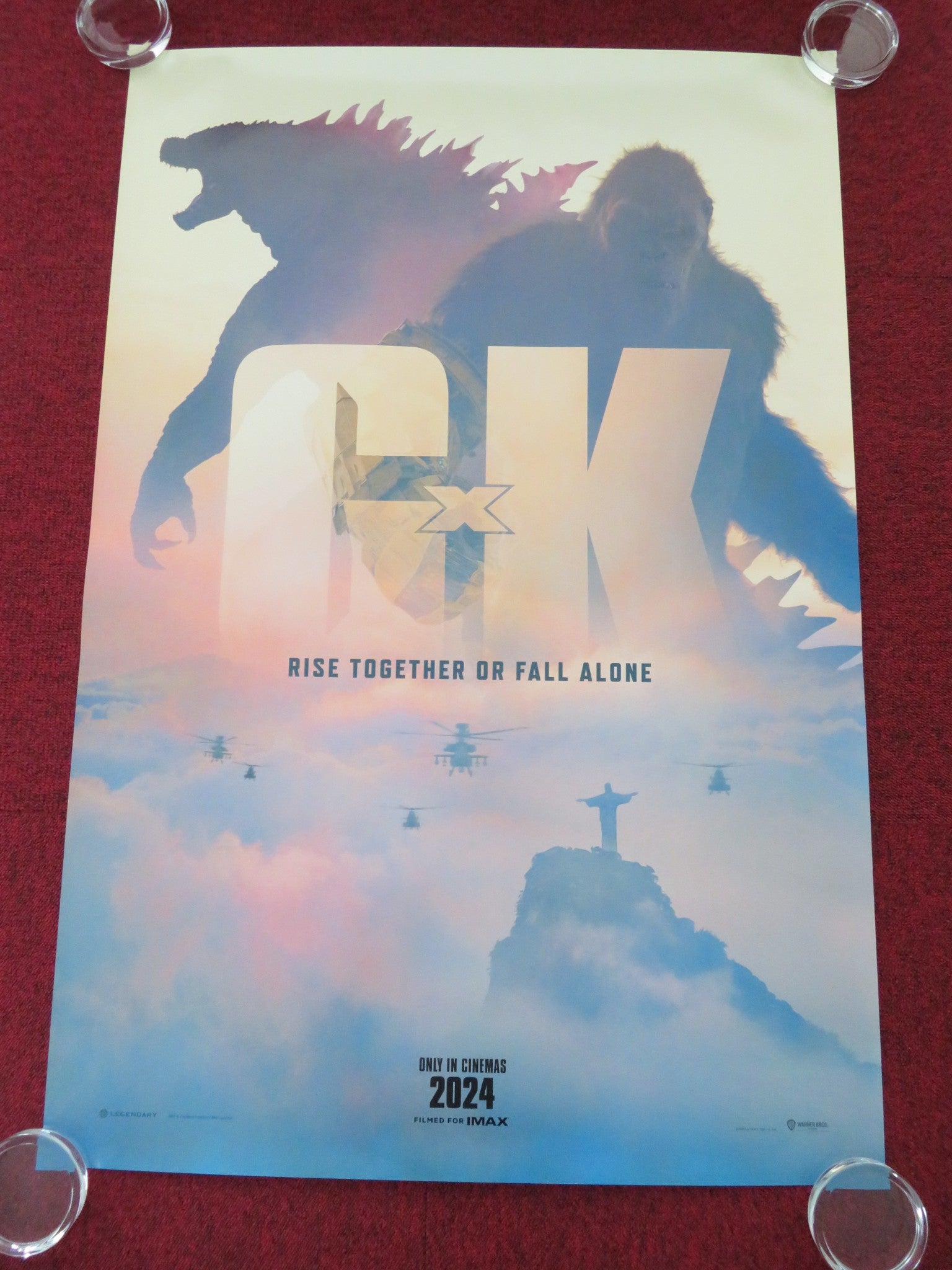 GODZILLA X KONG: THE NEW EMPIRE ONE SHEET ROLLED POSTER HALL DAN STEVENS 2024 - Rendezvous Cinema