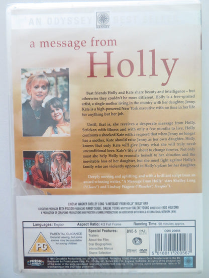 A MESSAGE FROM HOLLY (DVD) LINDSAY WAGNER SHELLEY LONG 1992 REGION 2 - Rendezvous Cinema