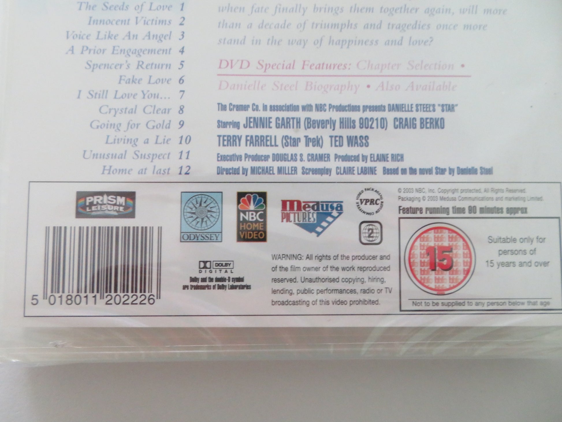 DANIELLE STEEL'S STAR (DVD) JENNIE GARTH CRAIG BIERKO 1993 REGION 2 - Rendezvous Cinema