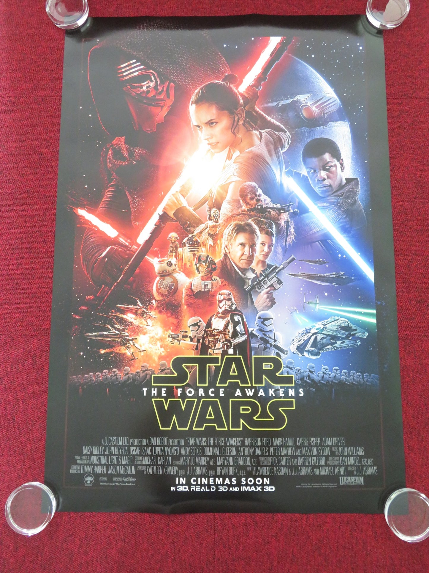 STAR WARS: EPISODE VII - THE FORCE AWAKENS - B ONE SHEET ROLLED POSTER FORD 2015 - Rendezvous Cinema