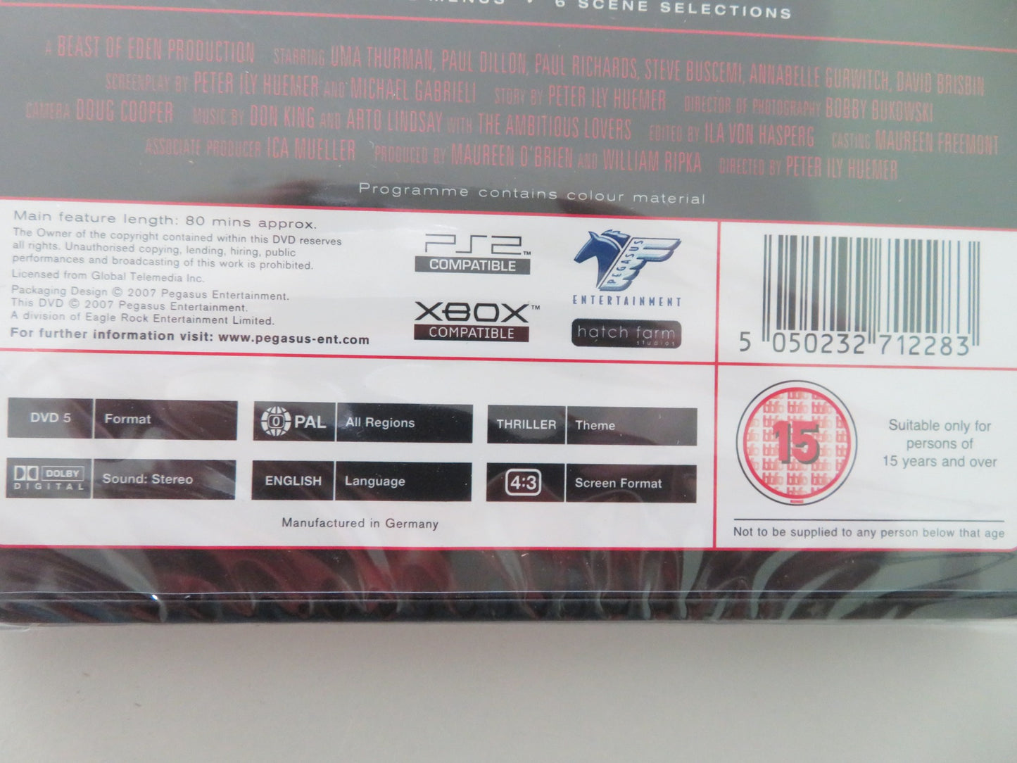 KISS DADDY GOODNIGHT - B (DVD) UMA THURMAN STEVE BUSCEMI 1987 REGION 0 - Rendezvous Cinema