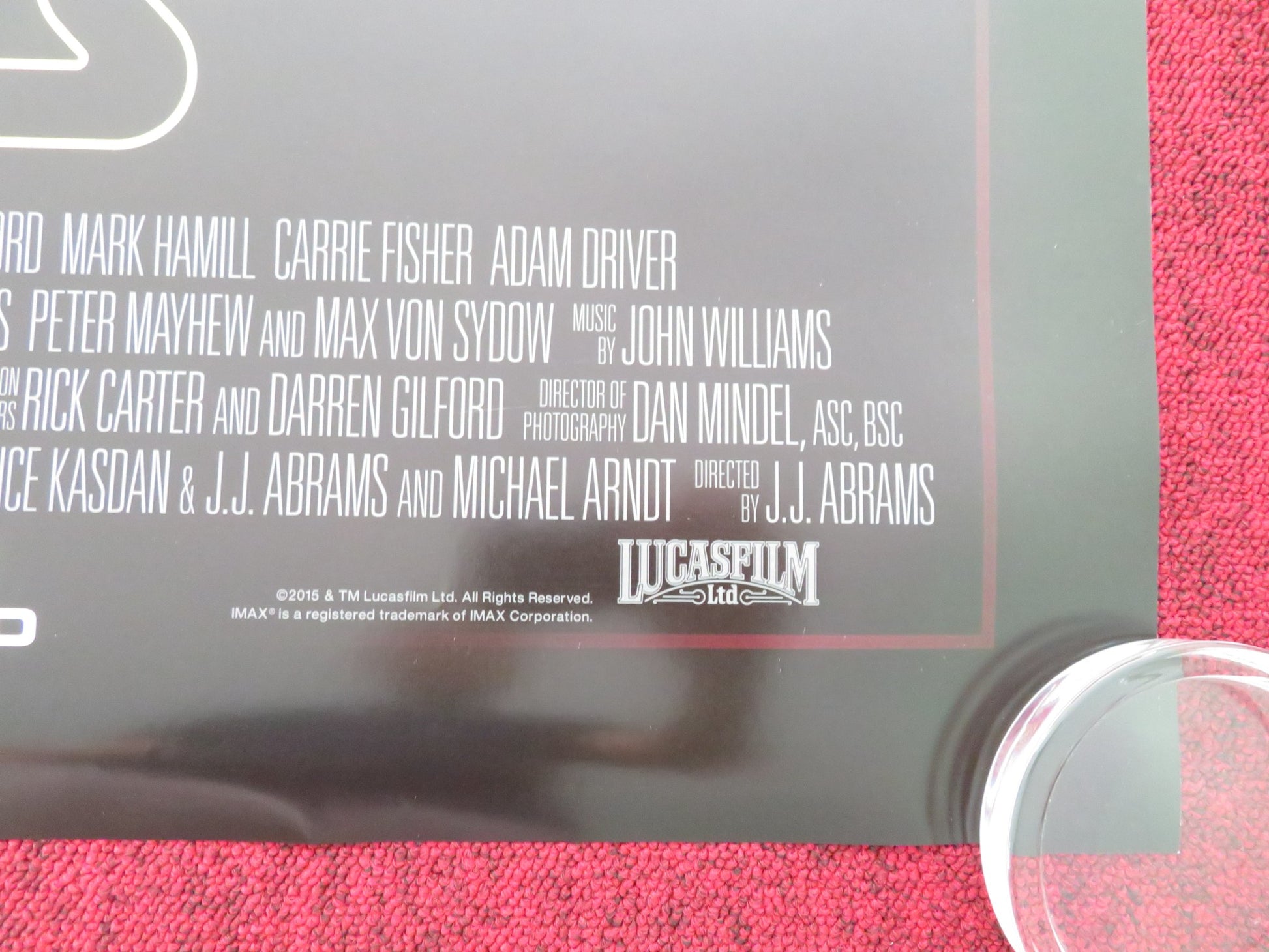 STAR WARS: EPISODE VII - THE FORCE AWAKENS - B ONE SHEET ROLLED POSTER FORD 2015 - Rendezvous Cinema