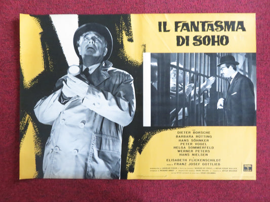 THE PHANTOM OF SOHO - I ITALIAN FOTOBUSTA POSTER DIETER BORSCHE B. RUTTING 1964