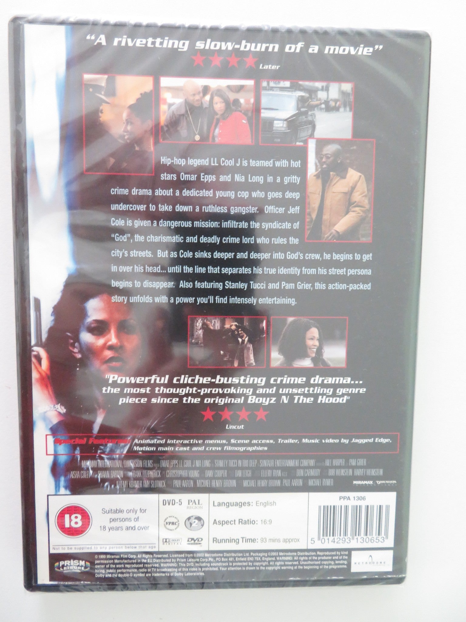 IN TOO DEEP (DVD) OMAR EPPS LL COOL J 1999 REGION 2 - Rendezvous Cinema