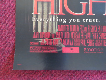 HIGH CRIMES VERSION A - b US ONE SHEET ROLLED POSTER ASHLEY JUDD M. FREEMAN 2002 - Rendezvous Cinema