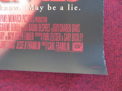 HIGH CRIMES VERSION A - b US ONE SHEET ROLLED POSTER ASHLEY JUDD M. FREEMAN 2002 - Rendezvous Cinema