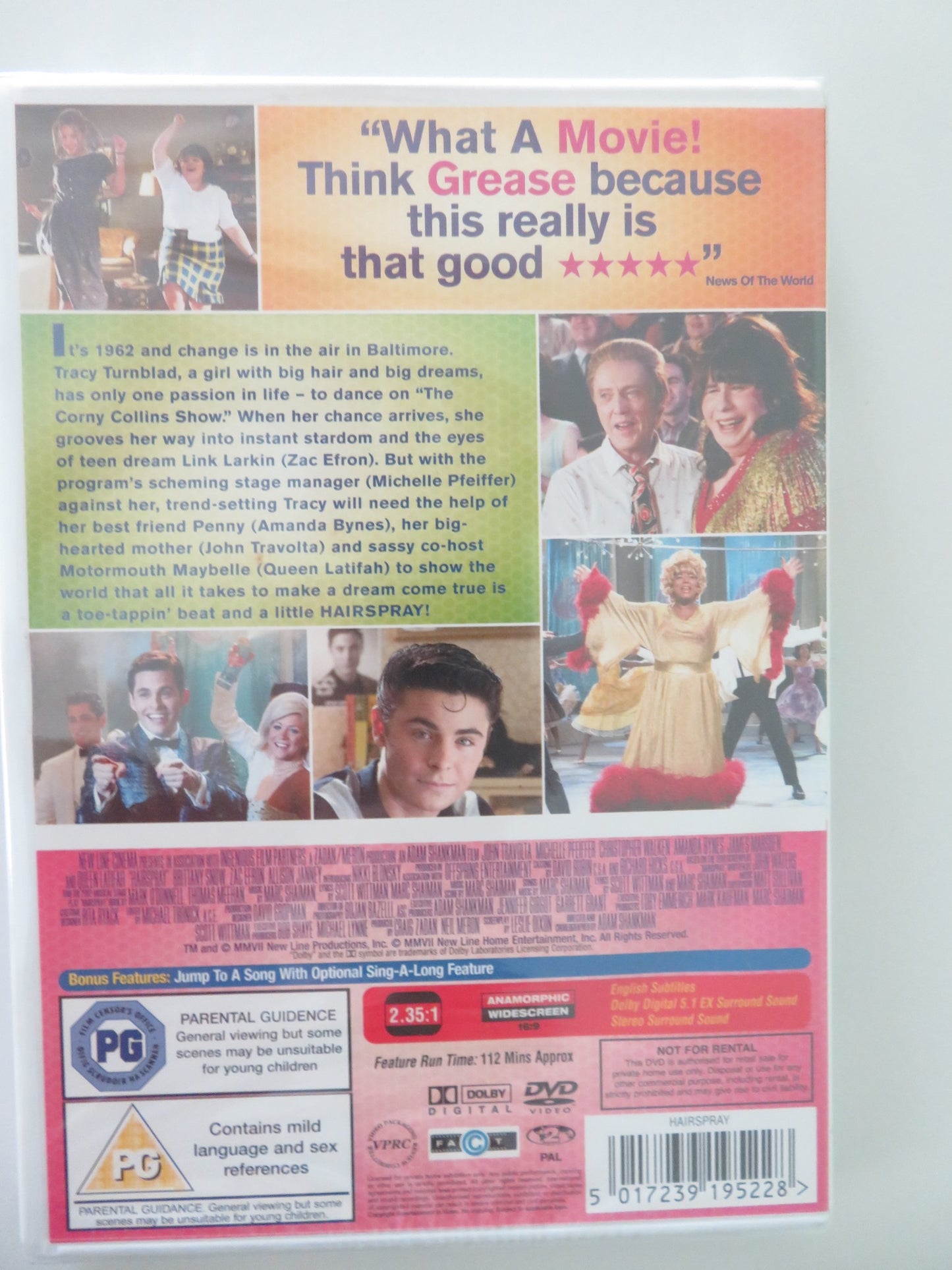 HAIRSPRAY (DVD) JOHN TRAVOLTA MICHELLE PFEIFFER 2007 REGION 2 - Rendezvous Cinema