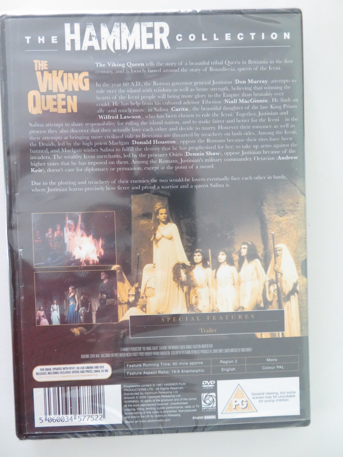 THE VIKING QUEEN (DVD) DON MURRAY CARITA 1967 REGION 2 - Rendezvous Cinema