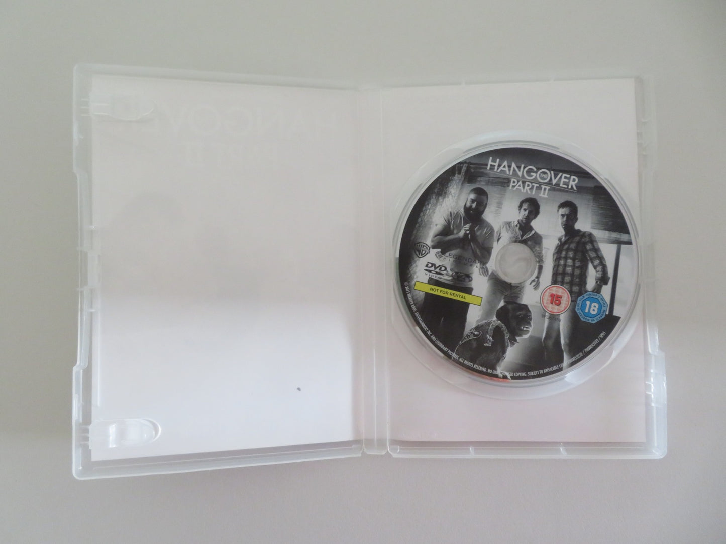 THE HANGOVER PART II (DVD) BRADLEY COOPER ED HELMS 2011 REGION 2