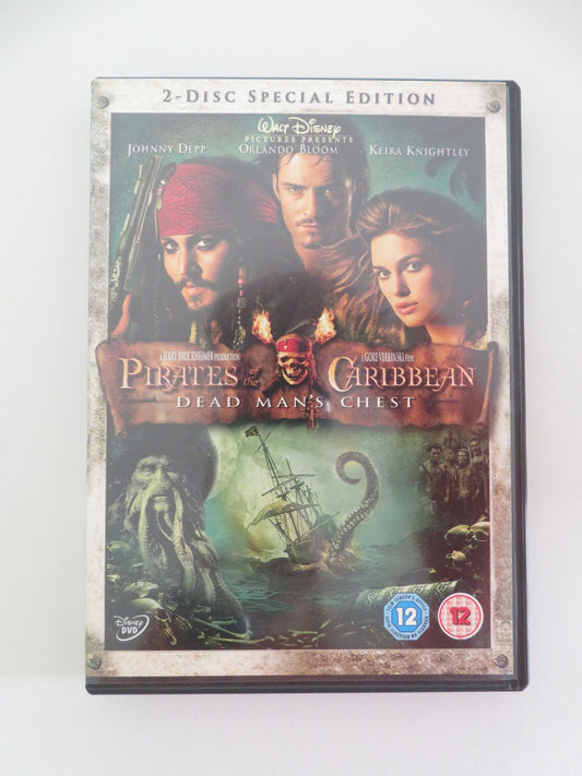 PIRATES OF THE CARIBBEAN: DEAD MAN'S CHEST - B - 2 DISCS (DVD) 2006 REGION 2
