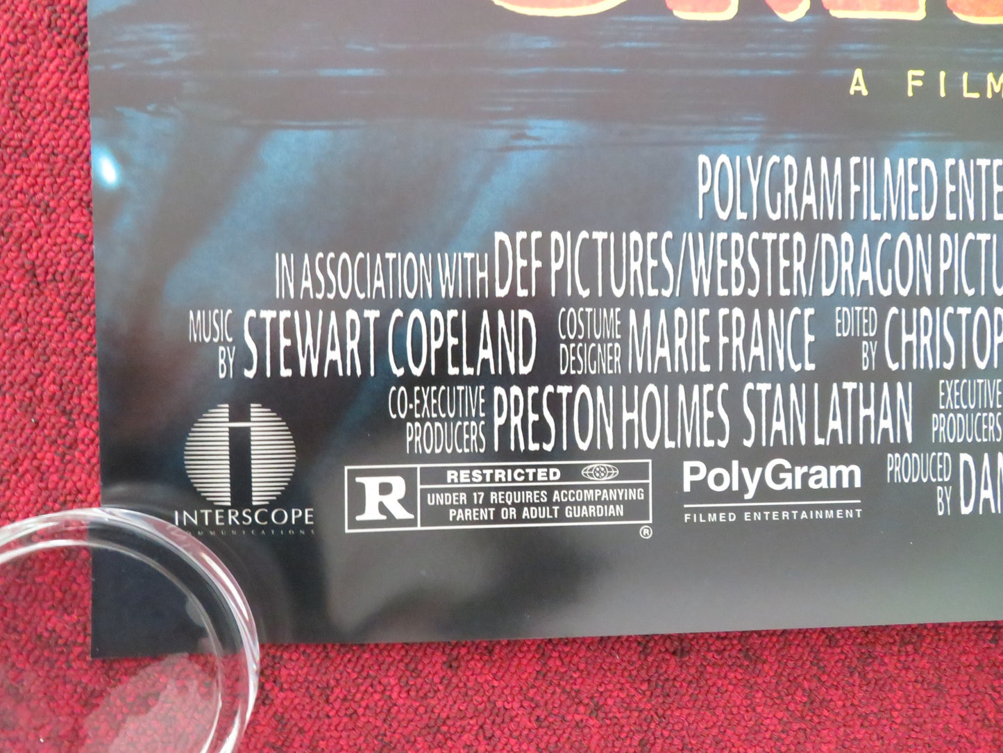 GRIDLOCK'D ONE SHEET ROLLED POSTER TIM ROTH TUPAC SHAKUR 1997 - Rendezvous Cinema