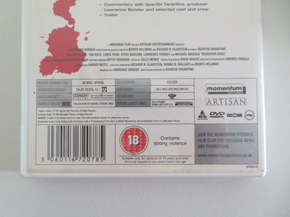 RESERVOIR DOGS (DVD) HARVEY KEITEL MICHAEL MADSEN TIM ROTH 1992 REGION 2